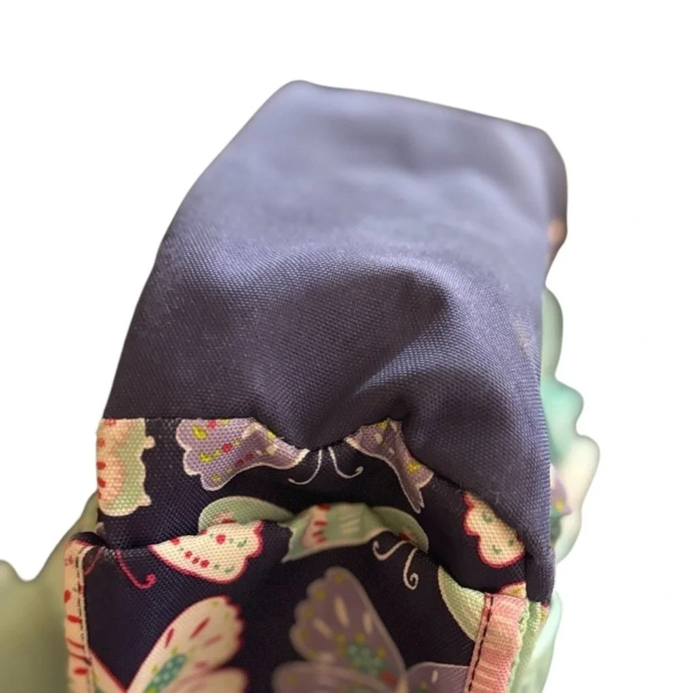 Pottery Barn Kids Mackenzie Small Backpack Navy Butterfly Aqua Trim School Bag